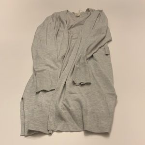 Long gray cardigan